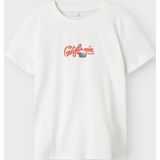 Name It T-Shirt - NkmHort - Bright White - Name It - 7-8 jaar (122-128) - T-Shirts