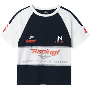 Top - Rubberen Print - Jersey - Korte Mouwen - Regular Fit