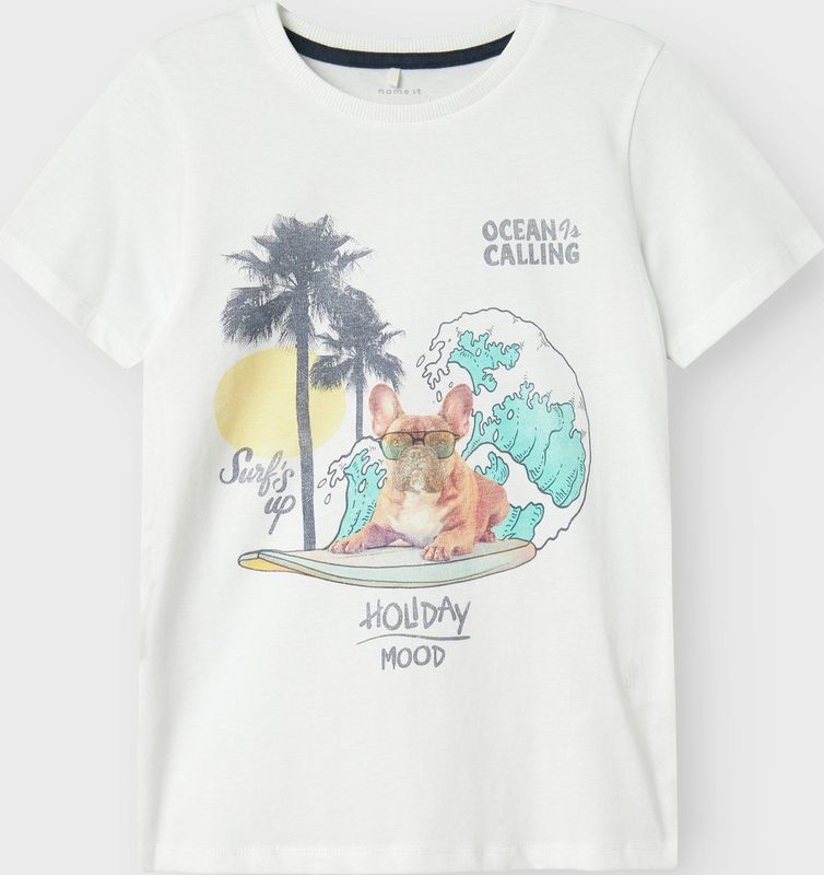 Top - Fotoprint - Jersey - Korte Mouwen - Regular Fit