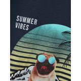 Top - Fotoprint - Jersey - Korte Mouwen - Regular Fit