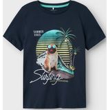 Top - Fotoprint - Jersey - Korte Mouwen - Regular Fit