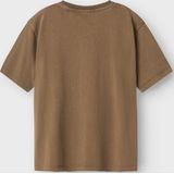 Top - Rubberen Print - Jersey - Korte Mouwen - Regular Fit