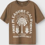 Top - Rubberen Print - Jersey - Korte Mouwen - Regular Fit