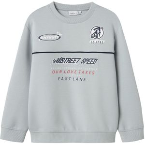 Name It Sweatshirt - NkmHistu - Pearl Blue - Name It - 7-8 jaar (122-128) - Sweatshirt