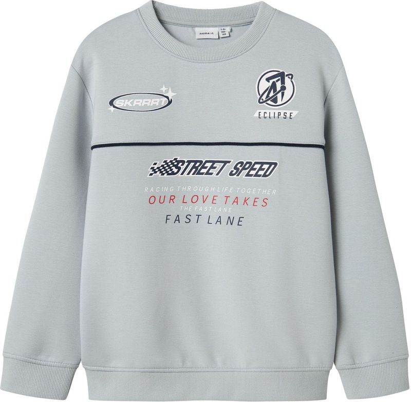 Name It Sweatshirt - NkmHistu - Pearl Blue - Name It - 7-8 jaar (122-128) - Sweatshirt