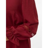 Vmcalva - Korte Jurk - V-Hals - Lange Mouwen - Zwart - Regular Fit