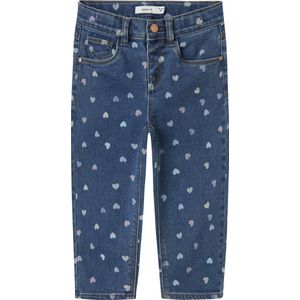 Mom-Fit Jeans - Blue - Denim - Verstelbare Taille