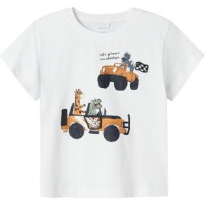 T-shirt - Regular Fit - Jersey - Korte Mouwen - Rubberen Print