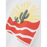 Name It - NmmHaldur - T-Shirt - Bright White - Katoen - Met Print