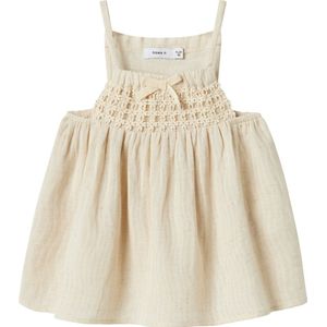 Peplum Top - Mouwloos - Geweven Stof - Vierkante Hals - Loose Fit