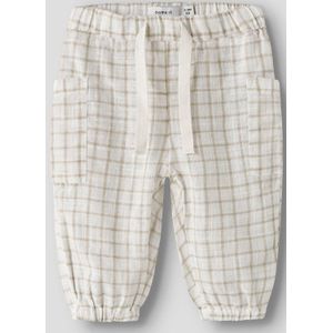 Name It - Nbmhalom - Herenbroek - Wit - Normale Pasvorm - Verstelbare Tailleband