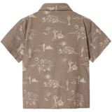 Shirt - All-Over Print - Geweven Stof - Korte Mouwen - Blousekraag