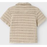 Shirt - Lichtblauw - Geweven Stof - Korte Mouwen - Regular Fit