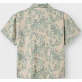 Overhemd - Linnenlook - Blauw - Normale Pasvorm - Kent-kraag