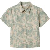 Overhemd - Linnenlook - Blauw - Normale Pasvorm - Kent-kraag