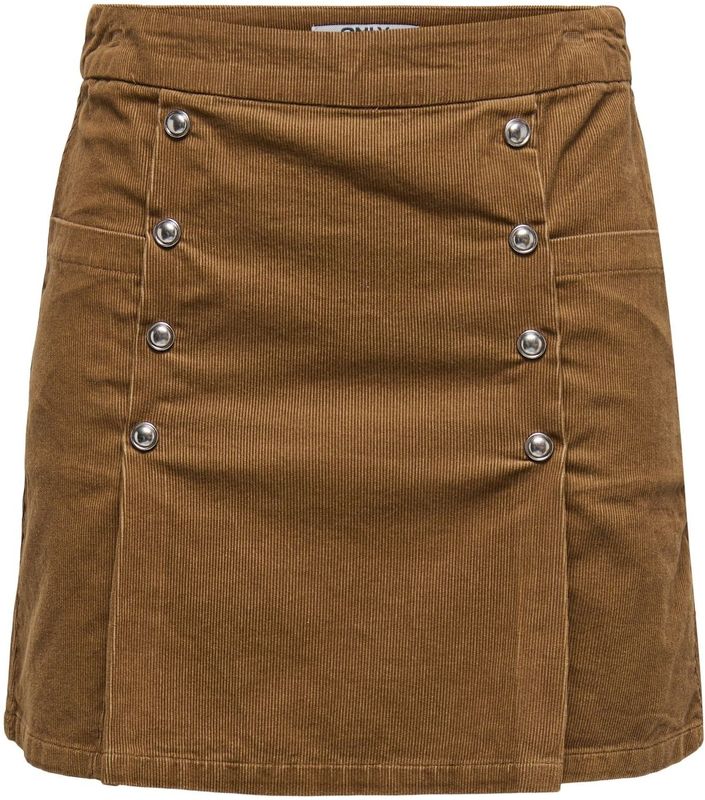 Onlnessa - Korte Rok - Corduroy - Geplooid Detail - High Waist