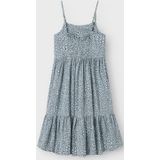 Jurk - All-over Print - Mouwloos - Vierkante Hals