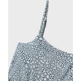 Jurk - All-over Print - Mouwloos - Vierkante Hals