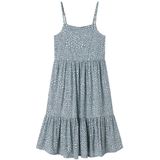 Jurk - All-over Print - Mouwloos - Vierkante Hals