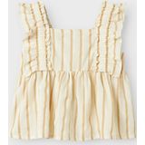 Top - All-Over Print - Geweven Stof - Vierkante Hals - Kapmouwen - Regular Fit