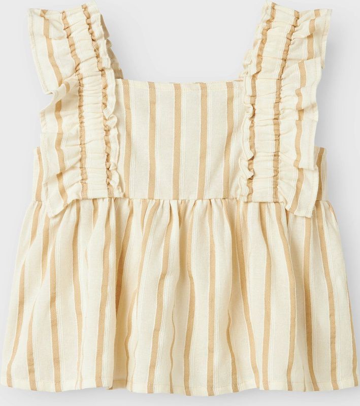 Top - All-Over Print - Geweven Stof - Vierkante Hals - Kapmouwen - Regular Fit