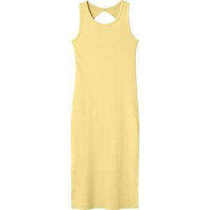 Biologisch Katoen - Jurk - Blauw - Mouwloos - Ronde Hals - Cut-out Detail