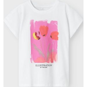 Print T-shirt - Multi - Jersey - Korte Mouwen - Ronde Hals