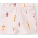 Short - Print - Ongeborstelde Sweatstof - Verstelbare Taille