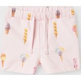 Short - Print - Ongeborstelde Sweatstof - Verstelbare Taille