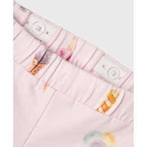 Short - Print - Ongeborstelde Sweatstof - Verstelbare Taille
