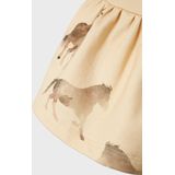 Korte Mouwen Sweatshirt - All-over Print - V-hals - Standaard Pasvorm