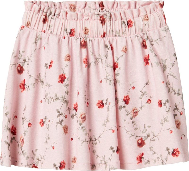 Rok - All-Over Print - Ribgebreide Stof - Elastische Taille