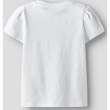 Top - Jersey - Ronde Hals - Korte Mouwen - Pofmouwen