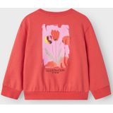Name It - NmfFatima - Sweatshirt - Gekruid Coral - Katoen