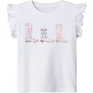NAME IT - Nmfhadia Ss Top - Wit - Katoen