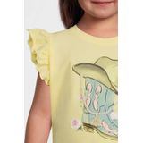 NAME IT - Nmfhadia Ss Top - Lemon Meringue - Katoen