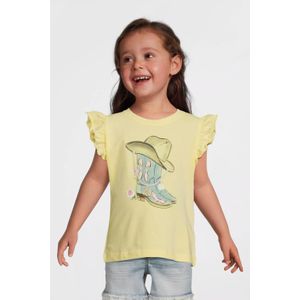 NAME IT - Nmfhadia Ss Top - Lemon Meringue - Katoen