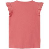 Name It - NmfHalina - T-Shirt - Gekruid Coral - Rib