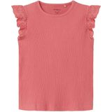 Name It - NmfHalina - T-Shirt - Gekruid Coral - Rib