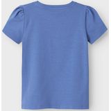 Imprimé - Top - Jersey - Ronde Hals - Korte Mouwen - Pofmouwen