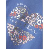 Imprimé - Top - Jersey - Ronde Hals - Korte Mouwen - Pofmouwen