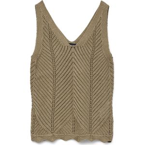 VERO MODA Vmnoel Sl V-hals Top - Lichtgrijs - T-shirt - 1 stuk