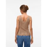 VERO MODA Vmnoel Sl V-hals Top - Lichtgrijs - Dames T-shirt