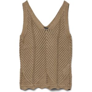 VERO MODA Vmnoel Sl V-hals Top - Lichtgrijs - Dames T-shirt