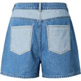 Denim Short - Blauw - Katoen - High-Waist