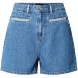 Denim Short - Blauw - Katoen - High-Waist