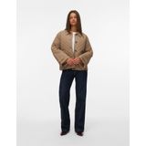 Vmholte - Gequilte Jas - Kort - Lange Mouwen - Gespreide Kraag - Voorzakken - Volledig Gevoerd