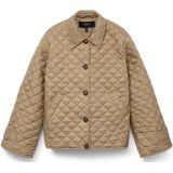 Vmholte - Gequilte Jas - Kort - Lange Mouwen - Gespreide Kraag - Voorzakken - Volledig Gevoerd