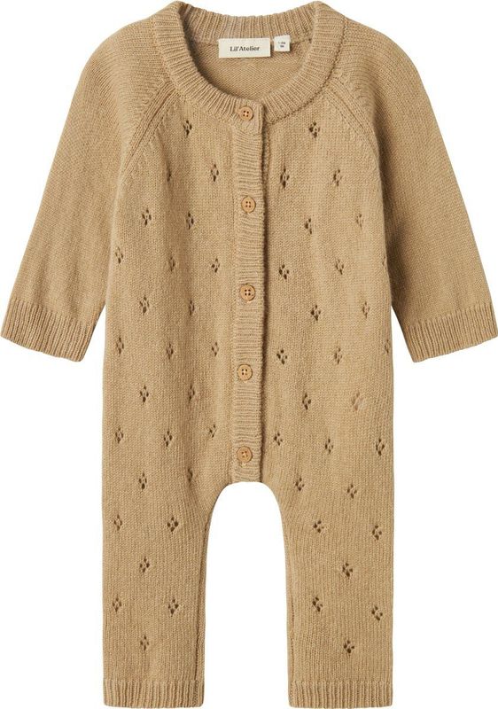 Gebreid Romper - Wol - All-in-one - Knoopsluiting