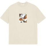 JACK & JONES - Shirt - Olijfgroen - Kwartmouw - Normale Pasvorm - Logoprint